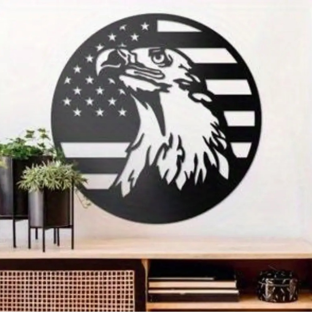 Black and White Eagle Wall Art Decor